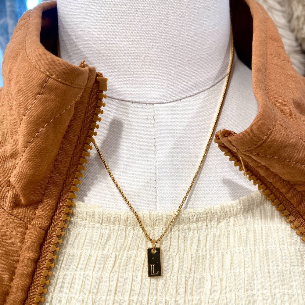 Gold Initial Necklace